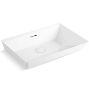 Kohler BRAZN RECTANGLE VESSEL W/O FAUCET DECK