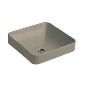 Kohler FOREFRONT SQ VESSEL W/O DECK CASHMERE
