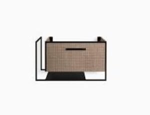 Kohler 867mm vanity with rattan weave pattern