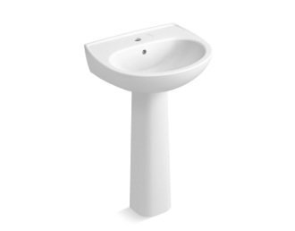 Kohler Brive Plus Pedestal Lav with Single Hole