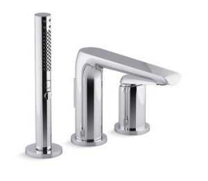 Kohler Avid 3 Hole Bath Filler with Handshower