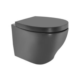 Jaquar RIMLESS BLIND INSTALLATION WALL HUNG WC WITH UF SOFT : 380X520X375 MM GREY MATT