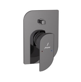 Jaquar Single Lever Exposed Parts Kit of Diverter Consisting of Operating Lever, Cartridge Sleeve, Wall Flange (With Seals) & Button Assembly Sleeve & Button (Compatible with Ald-065M) - Black Chrome