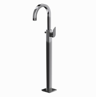 Jaquar Exposed Parts of Floor Mounted Single Lever Bath Mixer with Provision for Hand Shower, without Hand Shower & Shower Hose (Compatible with Ald-121) - Black Chrome