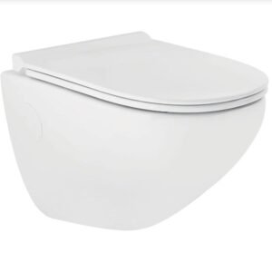 Parryware Cardiff Rimless WallHung WC with Slim SC