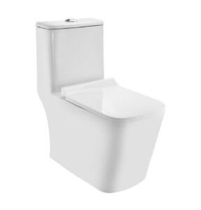 Jaquar RIMLESS SINGLE PIECE WC WITH PP SOFT CLOSE SIZE: 365X670X745 MM, S TRAP- 300 MM, WASH DOWN