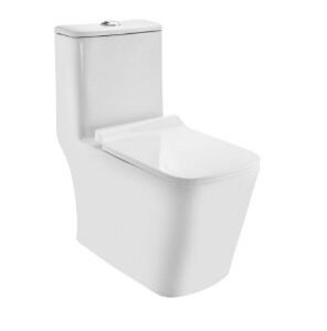Jaquar RIMLESS SINGLE PIECE WC WITH PP SOFT CLOSE SLIM SEAT COVER,SIZE: 365X680X745 MM, S TRAP- 300