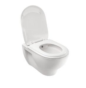 Jaquar RIMLESS WALL HUNG WC WITH INBUILT JET & UF SOFT CLOSE SLIM SEAT COVER
