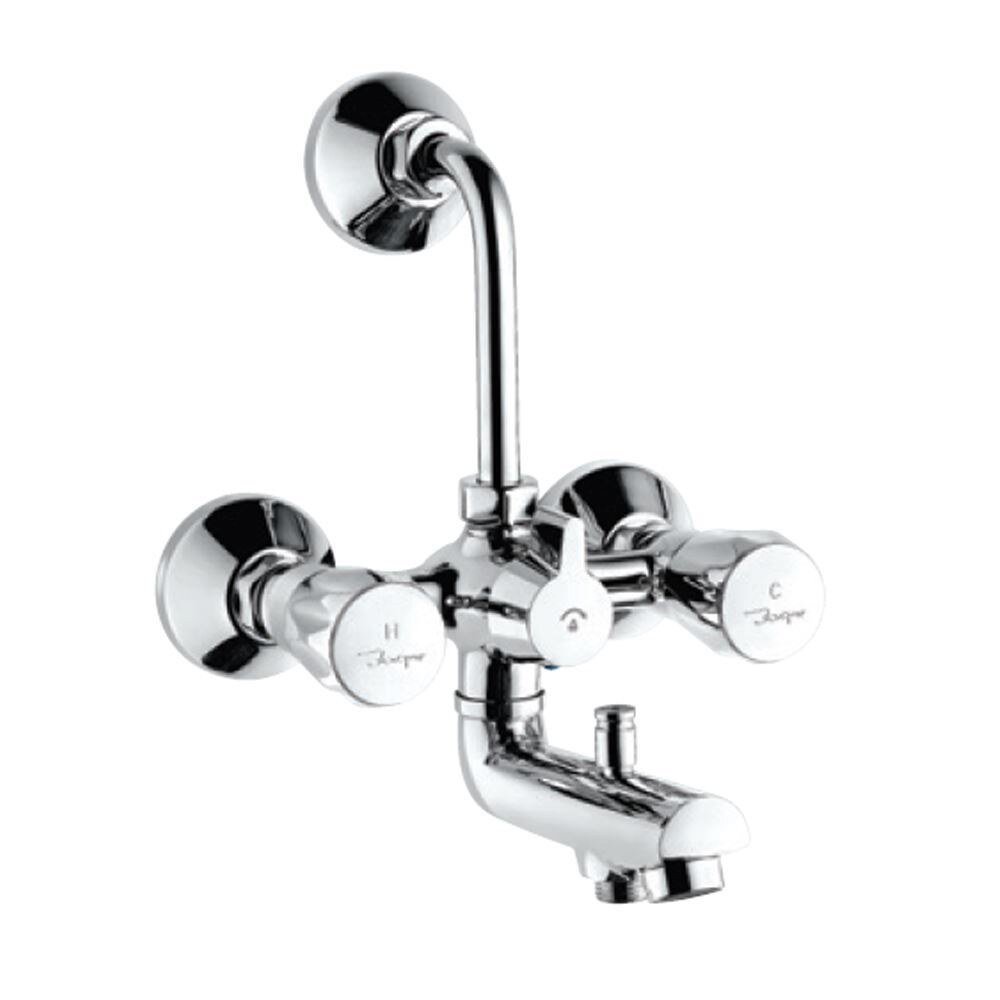 Jaquar 3-1 Wall Mixer with Provision for Both Hand Shower & Over Head Shower - Chrome