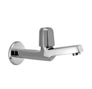 Jaquar Long Body Bib Cock with Wall Flange