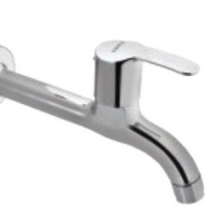 Essco Long Body Bib Cock with Wall Flange