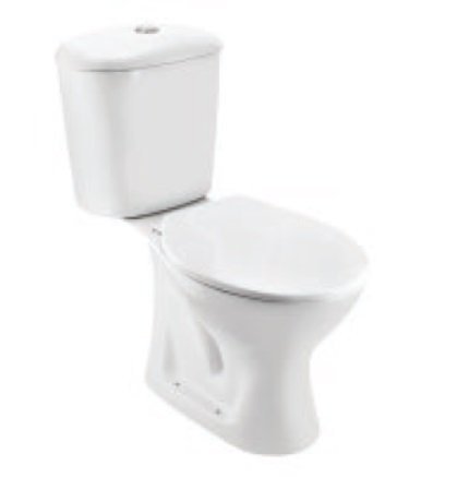 Essco Bowl with Front Push Cistern for Coupled - White