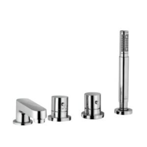 Jaquar Florentine 4-Hole Thermostatic Control Bath & Shower Mixer, Deck Mounted