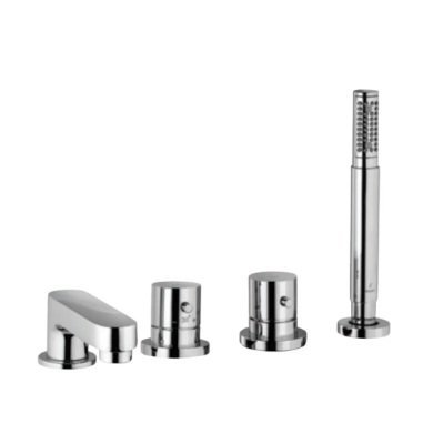 Jaquar Florentine 4-Hole Thermostatic Control Bath & Shower Mixer, Deck Mounted