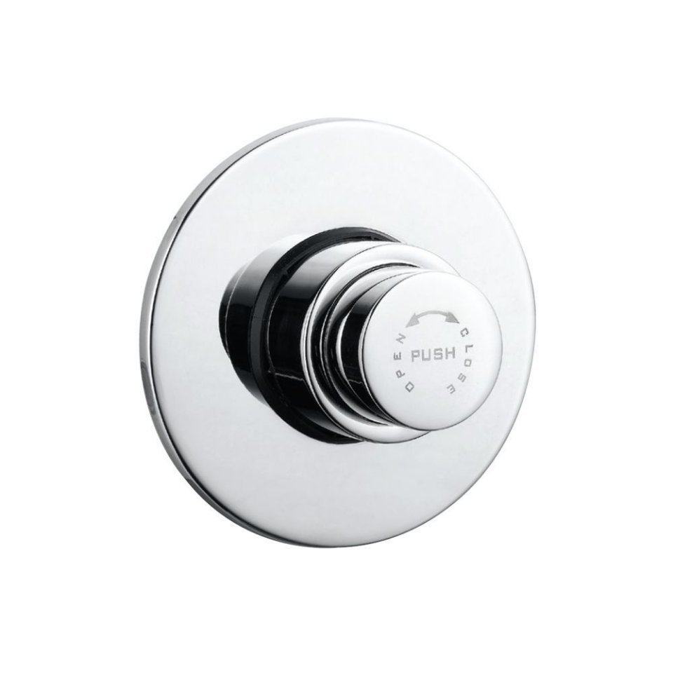 Jaquar Metropole Flush Valve Regular 40mm Size (Concealed Body) with Exposed Shut Off Provi- Sion & Round Flange - Chrome