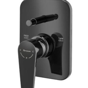 Parryware Praseo 3-Inlet Diverter UT- Shiny Black