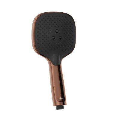 Jaquar Octane Rotor Hand Shower 120 mm Square Shape Triflow (Claim Rain, Intense Rain & Vortex Massage Spray) ABS Body with Rubit Cleaning