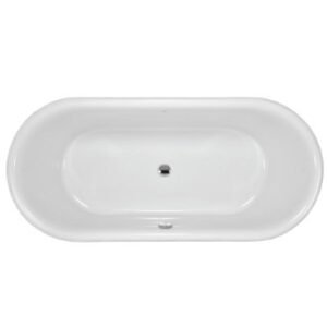 Jaquar Queens Freestanding Bath Tubs with Chrome Overflow. Waste & Legs Size: 1702x787x434 mm