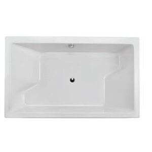Jaquar Kubix Prime Built - in Bath Tub with MS Frame Size: 1800x110x470 mm