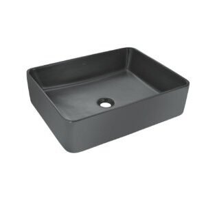 Jaquar TABLE TOP BASIN, SIZE:530X420X140 GRAY MATT