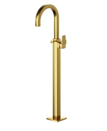 Jaquar Exposed Parts of Floor Mounted Single Lever Bath Mixer with Provision for Hand Shower, without Hand Shower & Shower Hose (Compatible with Ald-121) - Gold Bright PVD