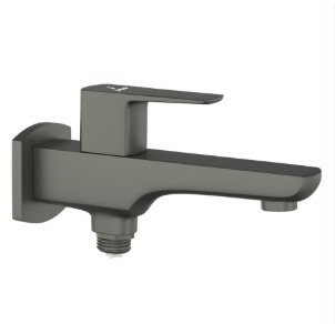 Jaquar 2 Way Bib Cock with Wall Flange - Graphite