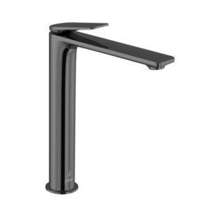 Jaquar Single Lever Tall Boy with 600 mm Long Braided Hoses & Base Flange