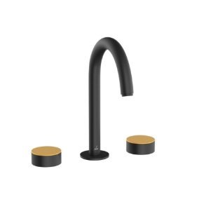 Jaquar 3- Hole Basin Mixer with Pipe Spout, Lever Handle