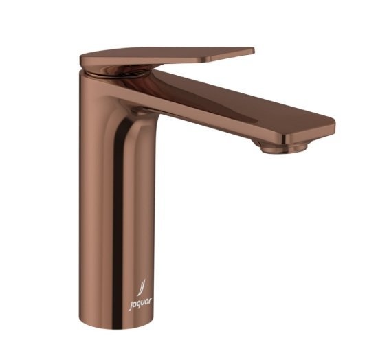Jaquar Single Lever Extended Basin Mixer (Height 128 mm ) with 450 mm Long Braided Hoses