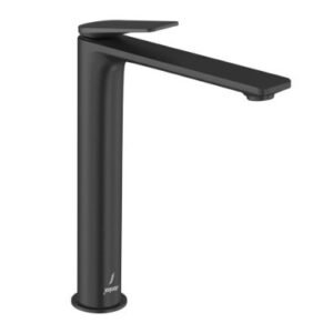 Jaquar Single Lever Tall Boy with 600 mm Long Braided Hoses & Base Flange