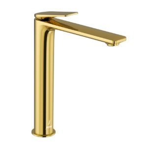 Jaquar Single Lever Tall Boy with 600 mm Long Braided Hoses & Base Flange
