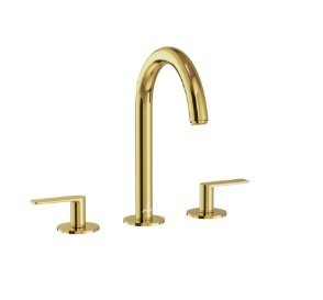 Jaquar 3- Hole Basin Mixer with Pipe Spout, Lever Handle