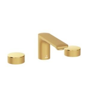 Jaquar 3- Hole Basin Mixer with Casted Spout Round Handle & Popup Waste System