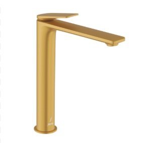 Jaquar Single Lever Tall Boy with 600 mm Long Braided Hoses & Base Flange