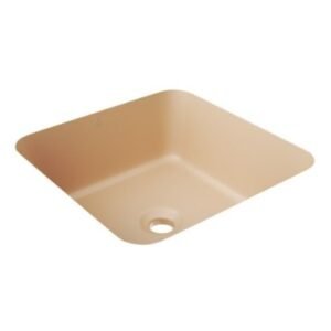 Jaquar Under Counter Basin Size: 450x450x170 Mm: Square Beige Matt