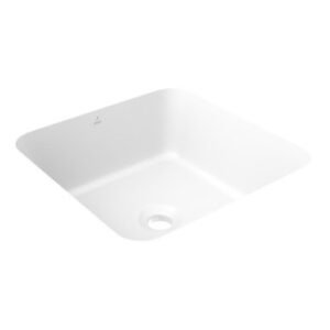 Jaquar Under Counter Basin Size: 450x450x170 Mm: Square White Matt