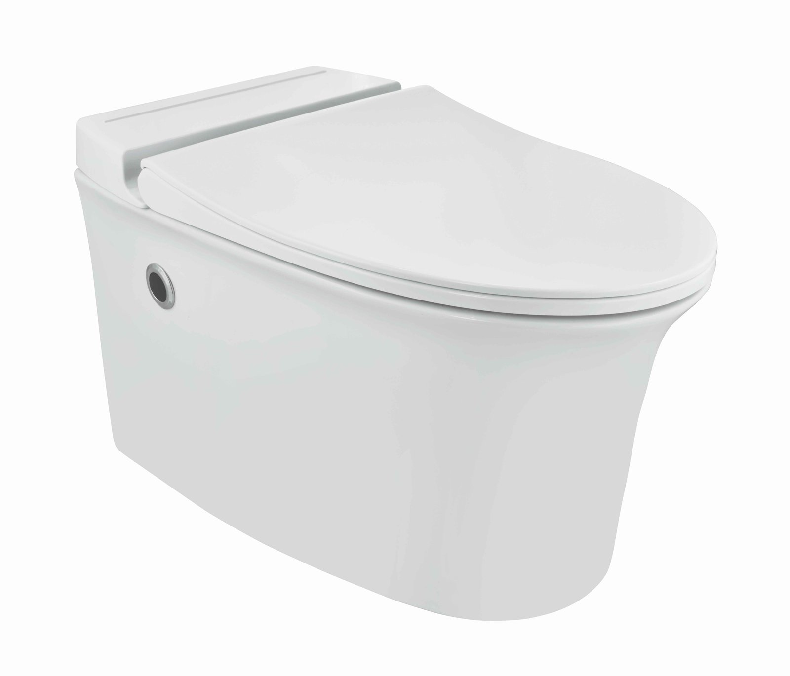 Jaquar Tankless Wall Hung WC with Sensor Flush, UF Soft Close Slim Seat Size: 380x625x385 mm