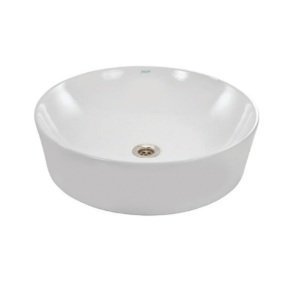 Jaquar THIN RIM TABLE TOP BASIN SIZE : 480 X480 MM ROUND WHITE MATT