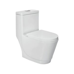Jaquar RIMLESS SINGLE PIECE-WC WITH UF SOFT CLOSE SIZE : 360X675X750 MM "S" TRAP -300 MM