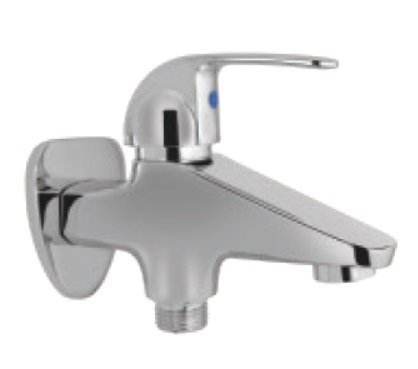 Essco 2-Way Bib Cock with Wall Flange - Chrome