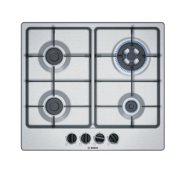 Bosch - PGH6B5B60I - Gas Hob 60 Cm, 4 Burners, Cast Iron Grates - 51 x 600 x 520 mm