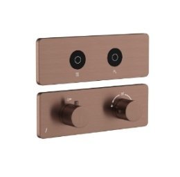 Jaquar EXPOSED PART KIT OF QLUOD TOUCH SHOWER SYSTEM 2 OUTLETS FOR RAIN & HAND SHOWER (QLD-CHR-309661C)