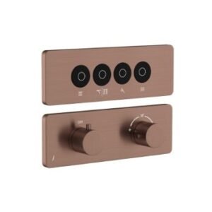 Jaquar Exposed Part Kit of Qluod Touch Shower System 4 Outlets for Rain, Mist / Water Fall Shower Mode & Hand Shower & Body Shower