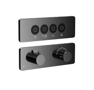 Jaquar Exposed Part Kit of Qluod Touch Shower System 4 Outlets for Rain, Mist / Water Fall Shower Mode & Hand Shower & Body Shower