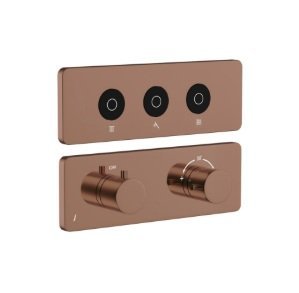 Jaquar Exposed Part Kit of Qluod Touch Shower System 3 Outlets for Rain, Hand Shower & Body Shower QLD-CHR-309661C)