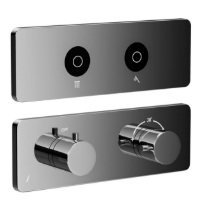 Jaquar EXPOSED PART KIT OF QLUOD TOUCH SHOWER SYSTEM 2 OUTLETS FOR RAIN & HAND SHOWER (QLD-CHR-309661C)