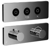 Jaquar EXPOSED PART KIT OF QLUOD TOUCH SHOWER SYSTEM 3 OUTLETS FOR RAIN, MIST / WATER FALL SHOWER MODE & HAND SHOWER (QLD-CHR-309661C)