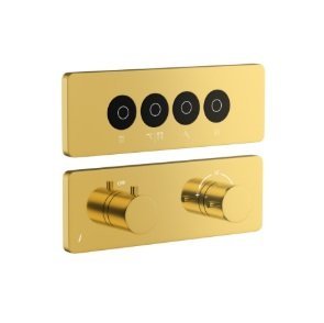 Jaquar Exposed Part Kit of Qluod Touch Shower System 4 Outlets for Rain, Mist / Water Fall Shower Mode & Hand Shower & Body Shower