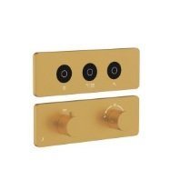 Jaquar EXPOSED PART KIT OF QLUOD TOUCH SHOWER SYSTEM 3 OUTLETS FOR RAIN, MIST / WATER FALL SHOWER MODE & HAND SHOWER (QLD-CHR-309661C)