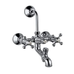 Jaquar 3-1 Wall Mixer with Provision for Both Hand Shower & Over Head Shower